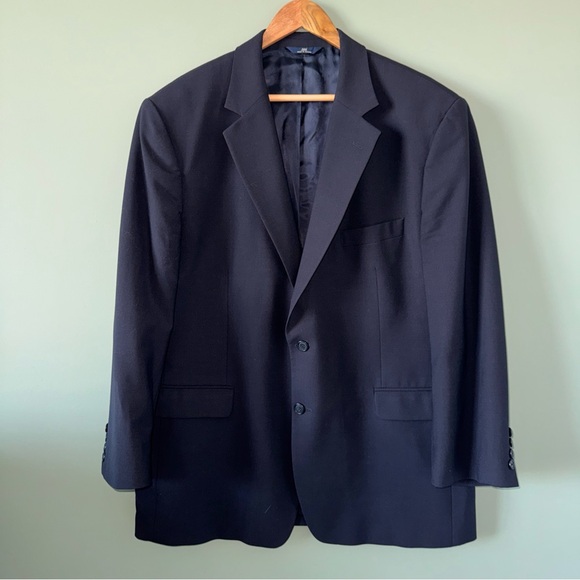 Brooks Brothers Other - Brooks Brothers 346 Stretch Wool Blazer Jacket Men 46R Modern Business Navy Blue